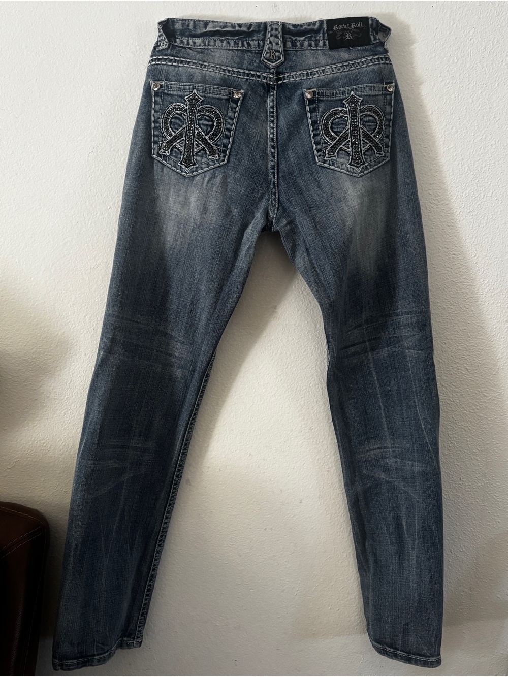 Rock and Roll Lowrise Cowgirl Bedazzled Jeans